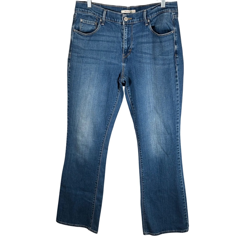 Levis 515 Bootcut Jeans Women's Size 12 Medium Wash Mid Rise Denim Stretch Blue